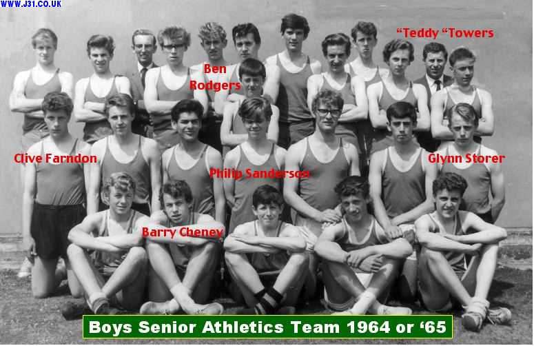 woodhouse grammar athletics team 1965