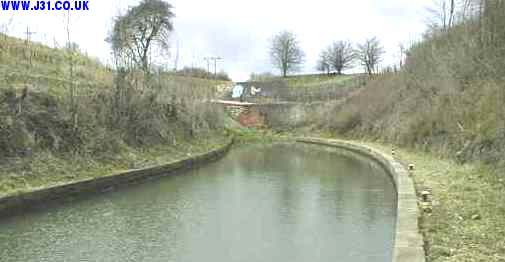 The bricked up entrance to a canal tunnel that was over a mile long 