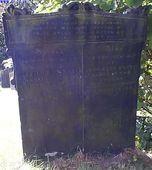 Lucretia Smith headstone