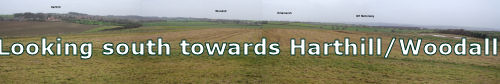panoramic view of harthill woodall