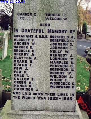 Laughton en le Morthen war memorial