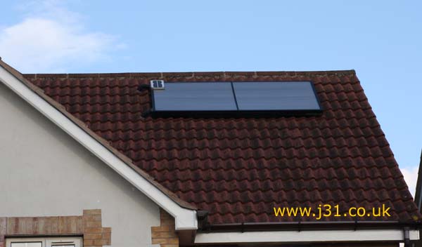 solar twin hot water flat panel