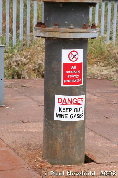 Methane vents above old mineworkings 2007